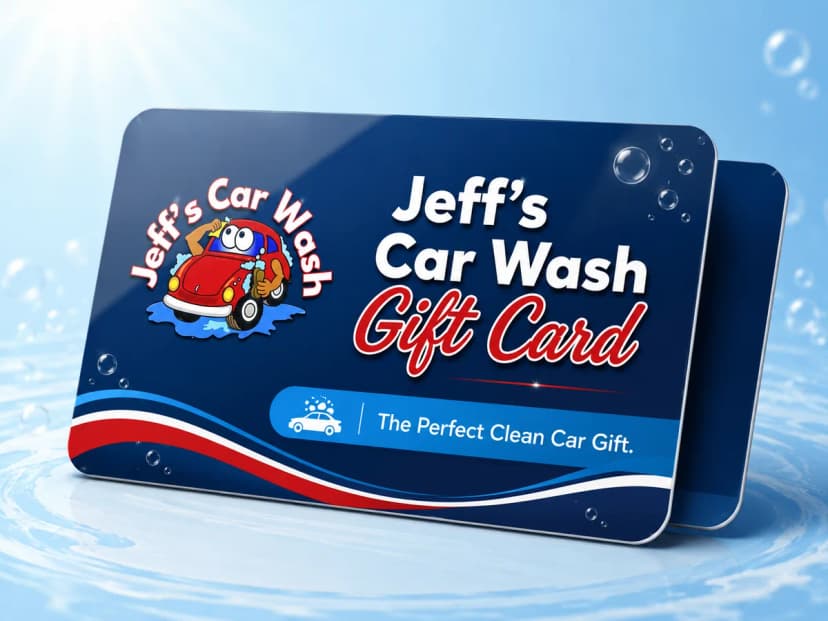 Jeff’s Car Wash gift card