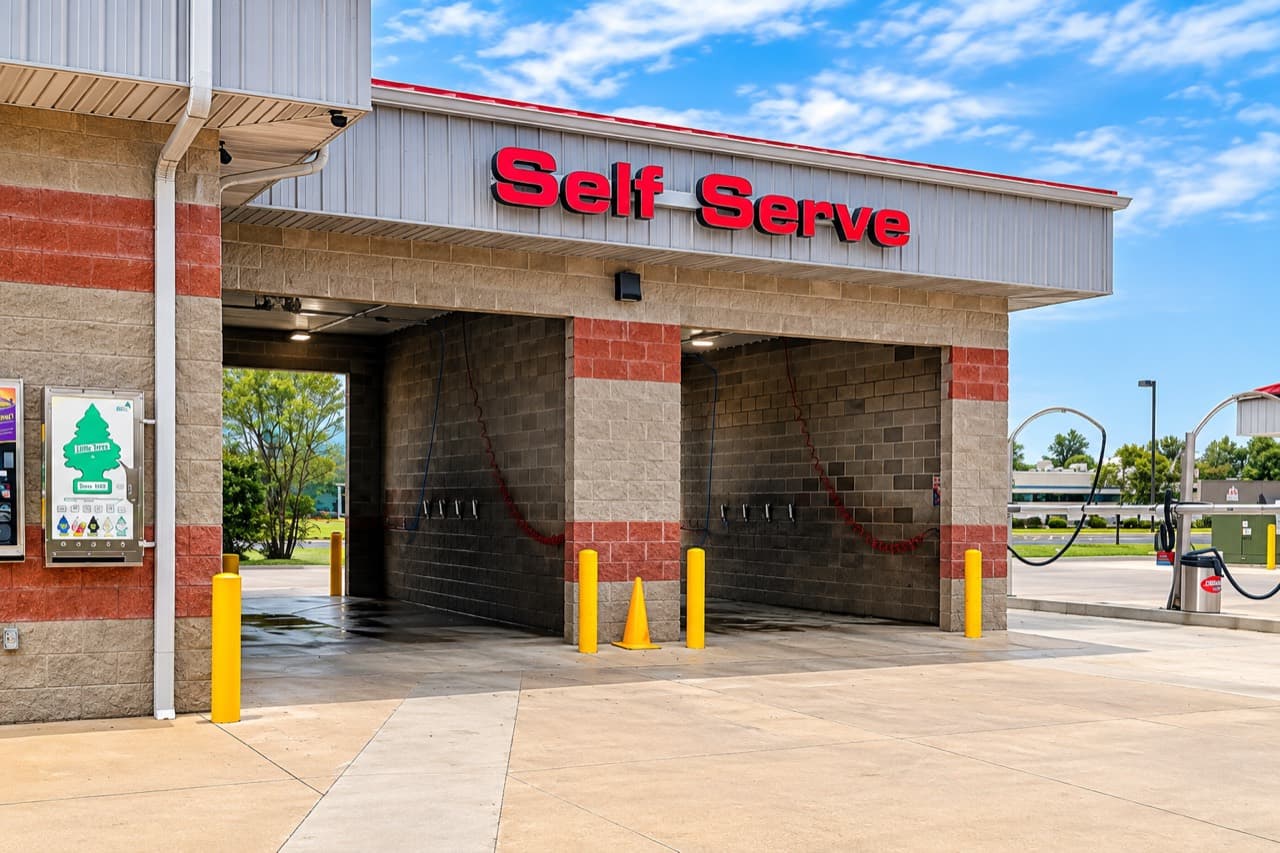 Self-Service Bays at Jeff's Car Wash